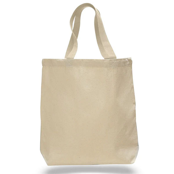 Borse in tela di cotone 100% con manici di colore