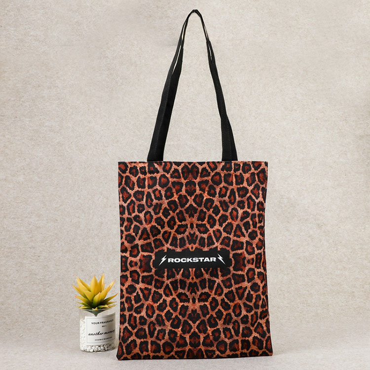 Shopper in cotone con logo